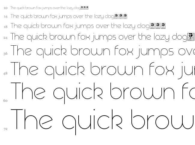 Geoma font waterfall